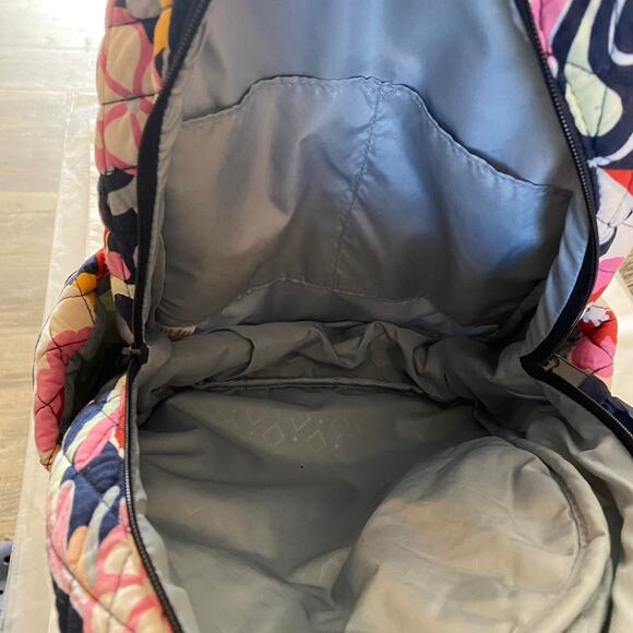 Retired Vera Bradley Mod Paisley Quilted Cotton Compact Backpack Excellent